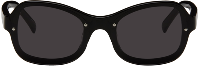 Shop A Better Feeling Black Iris Sunglasses In Black/black