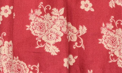 Iris & Ivy Kids' Floral Smocked Bodice Dress In Red