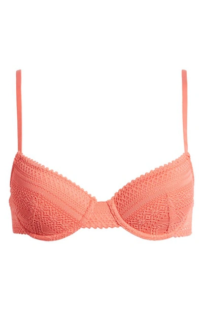 Etam Sublime We Care Underwire Contour Bra In Coral