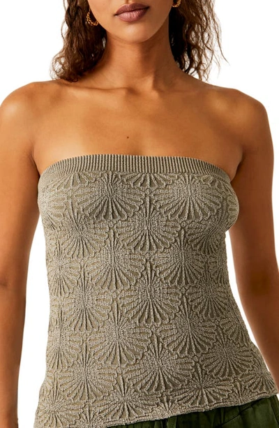 Shop Free People Love Letter Jacquard Tube Top In Stingray
