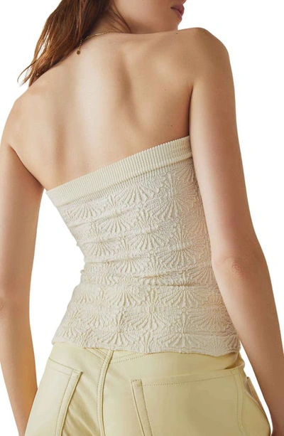 Shop Free People Love Letter Jacquard Tube Top In Ivory