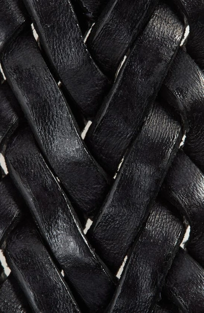 Shop Golden Goose Floral Embossed Stud Leather Belt In Black