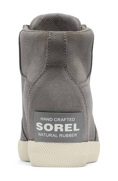 Shop Sorel Out N About Wedge Bootie In Quarry/ Sea Salt