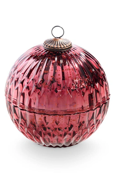 Illume Mercury Ornament Candle In Ornament Balsam Red 5.1oz