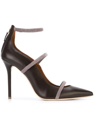 Malone Souliers Leather Pumps With Suede