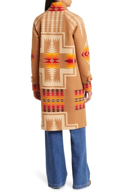Pendleton 1930s Archive Coat In Tan Harding Jacquard