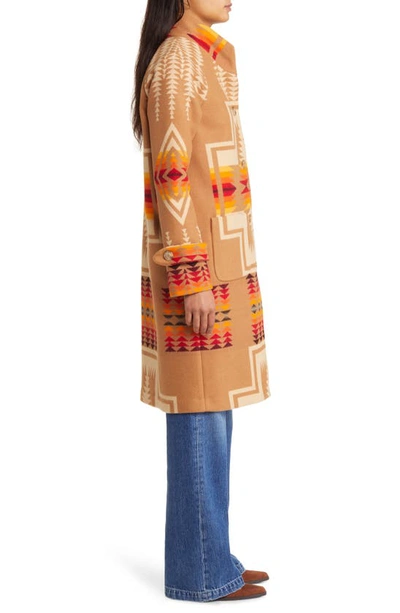 Pendleton 1930s Archive Coat In Tan Harding Jacquard