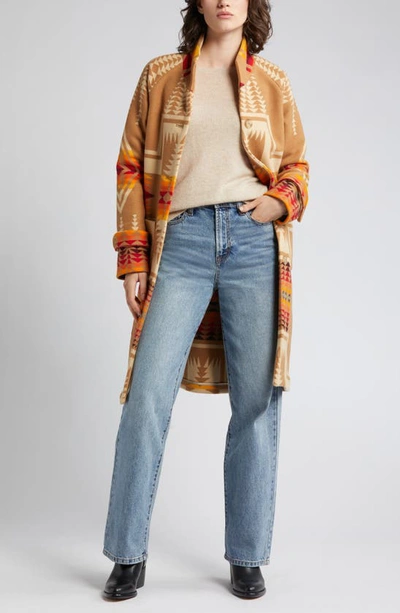 Pendleton 1930s Archive Coat In Tan Harding Jacquard