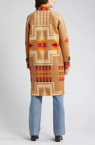 Pendleton 1930s Archive Coat In Tan Harding Jacquard