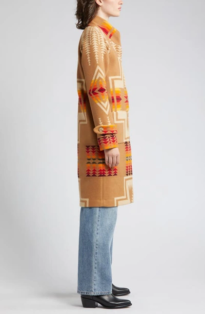 Pendleton 1930s Archive Coat In Tan Harding Jacquard