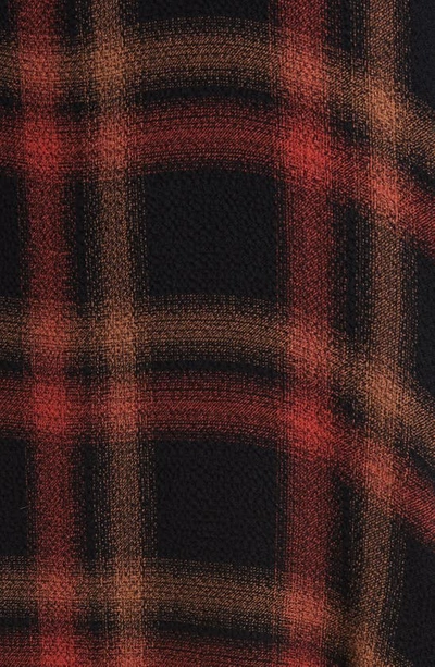 Bella Dahl Plaid Shirtdress In Golden Rust Plaid