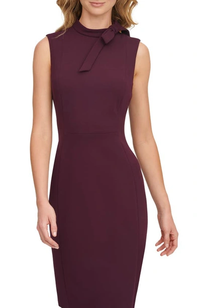 Robe Cocktail Neuve Aidan Mattox Taille 14 Couleur Aubergine - Style Une épaule Fausse Enveloppe - Sans étiquettes