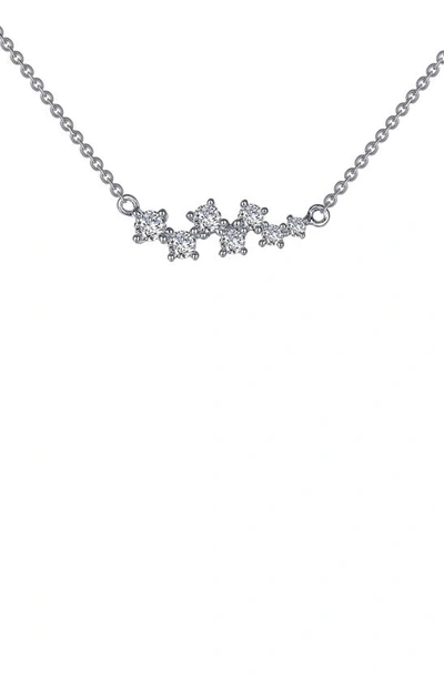 Shop Lafonn Seven Symbols Of Joy Necklace In Silver/clear