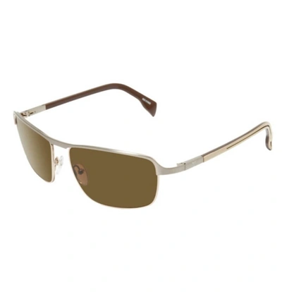 Shop Vuarnet Vl1272 Fashion Sunglasses In Gold/dark Brown