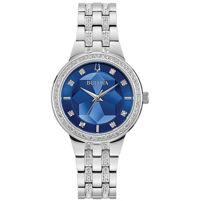 Shop Bulova Women's Phantom Blue Dial Watch