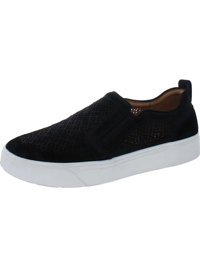 Shop Vionic Kimmie Womens Suede Slip On Casual And Fashion Sneakers In Black