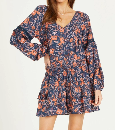 Dear John Denim Priya Dress In Autumn Bloom In Blue