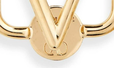 Shop Valentino Vlogo Signature Front/back Earrings In Cs4 Oro 18
