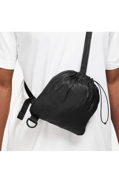 Shop Nike N24 Packable Recycled Polyester Jacket In Black/ Black