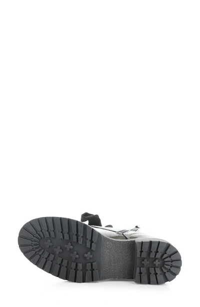 Bos. & Co. Paulie Waterproof Lace-up Bootie In Pewter Mascara Patent