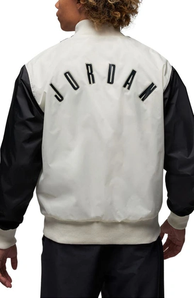 Shop Jordan Flight Mvp Jacket In Sail/ Black