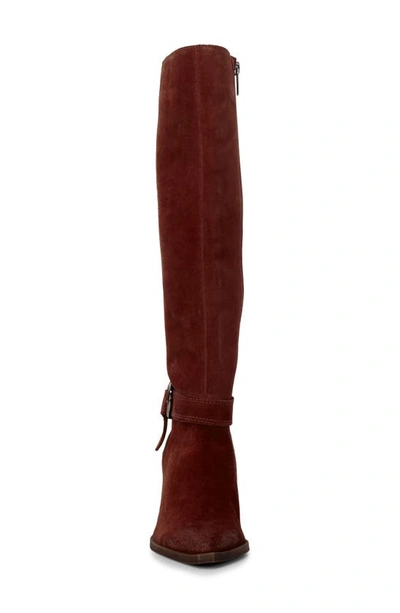 Shop Vince Camuto Grathlyn Pointed Toe Knee High Boot In Ketchup