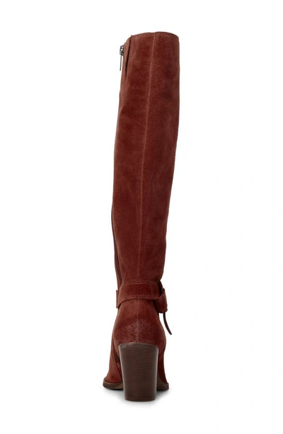 Shop Vince Camuto Grathlyn Pointed Toe Knee High Boot In Ketchup