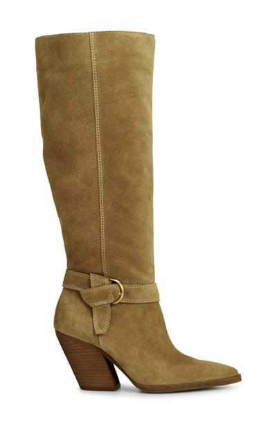 Shop Vince Camuto Grathlyn Pointed Toe Knee High Boot In New Tortilla