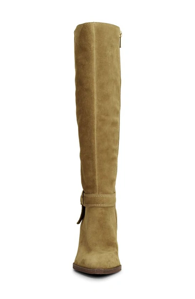 Shop Vince Camuto Grathlyn Pointed Toe Knee High Boot In New Tortilla
