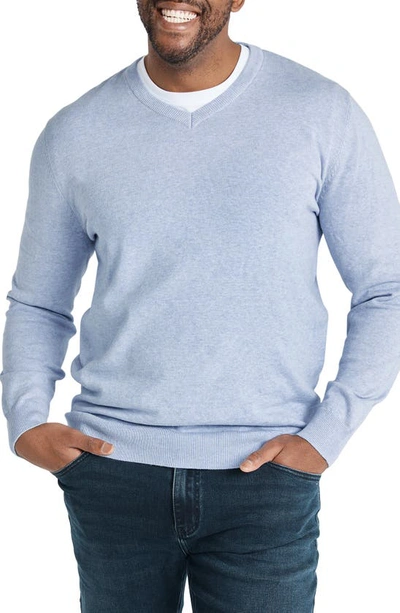 Shop Johnny Bigg Essential V-neck Sweater In Sky