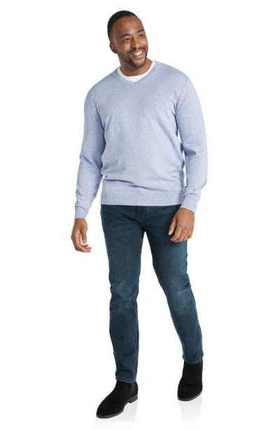 Shop Johnny Bigg Essential V-neck Sweater In Sky