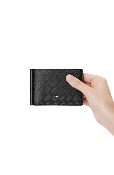 Montblanc Extreme 3.0 Wallet 6cc With Money Clip In Black