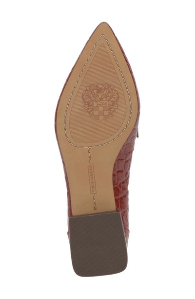 Shop Vince Camuto Calentha Pointed Toe Loafer In Ketchup