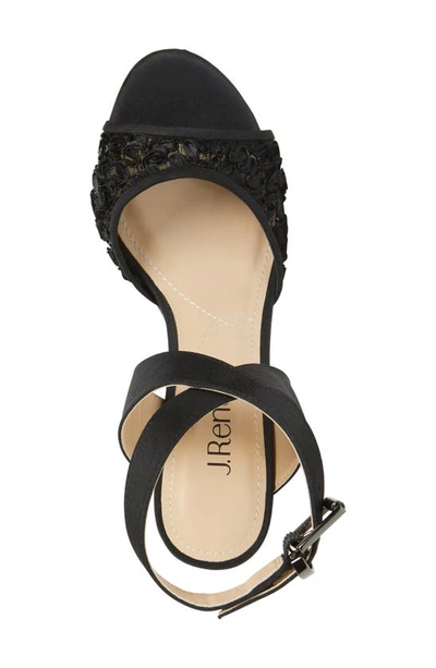 J. Reneé Soncino Strappy Sandal In Black Satin