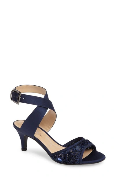 Shop J. Reneé Soncino Strappy Sandal In Navy Satin