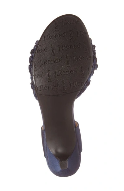 J. Reneé Soncino Strappy Sandal In Navy Satin