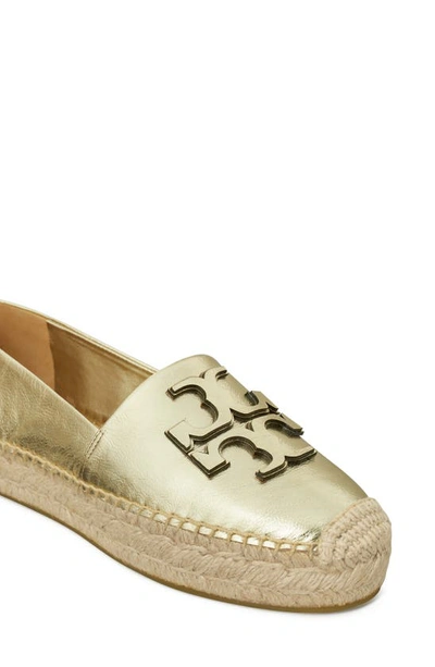 Tory Burch Ines Metallic Logo Espadrilles In Spark Gold