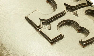 Tory Burch Ines Metallic Logo Espadrilles In Spark Gold