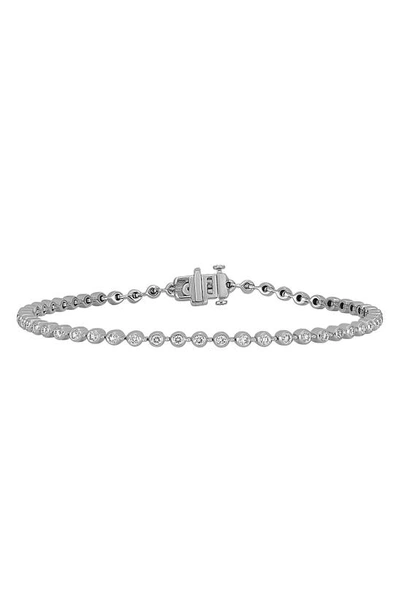 Shop Bony Levy Monaco Diamond Tennis Bracelet In 18k White Gold