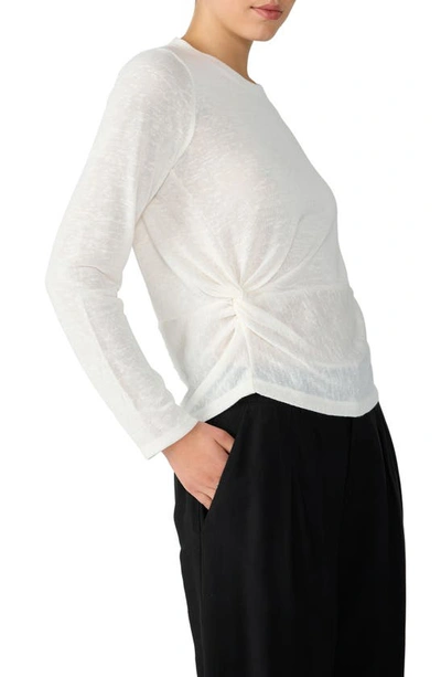 Sanctuary Knot Your Business Knit Top In Milk
