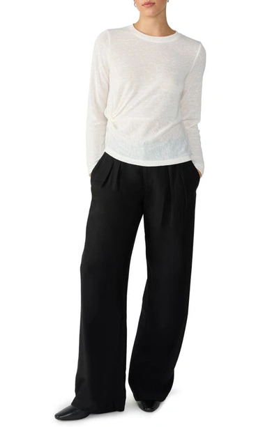 Sanctuary Knot Your Business Knit Top In Milk