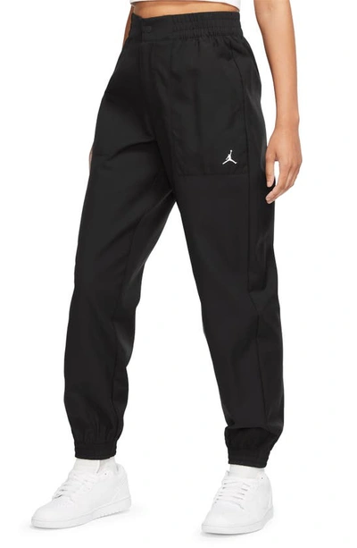 Shop Jordan Dri-fit Joggers In Black/ Smoke Grey