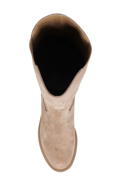 Shop Dolce Vita Eamon Knee High Boot In Almond Suede H2o