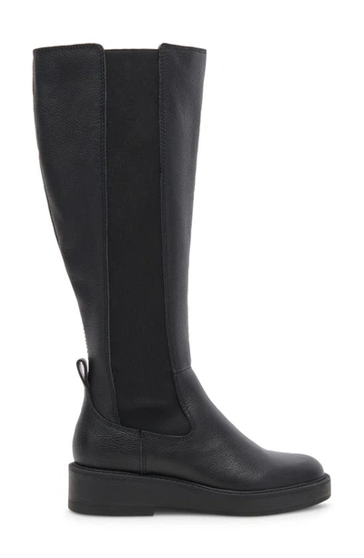 Shop Dolce Vita Eamon Knee High Boot In Black Leather H2o
