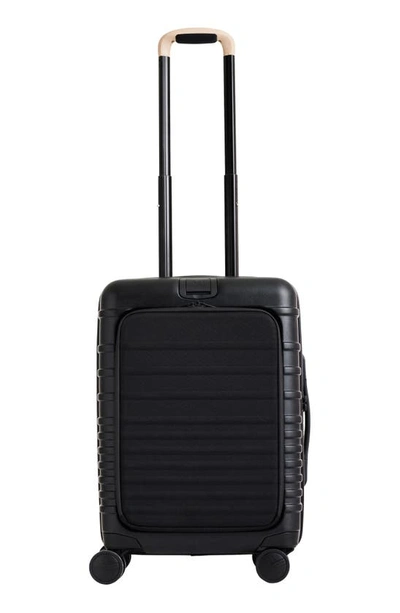 Shop Beis The 21-inch Front Pocket Carry-on Roller In Black