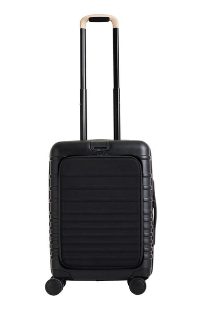 Shop Beis Béis The 21-inch Front Pocket Carry-on Roller In Black