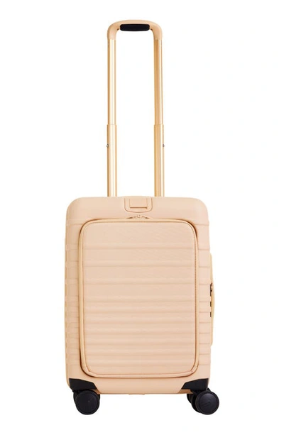 Shop Beis Béis The 21-inch Front Pocket Carry-on Roller In Beige