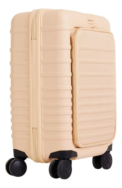 Shop Beis The 21-inch Front Pocket Carry-on Roller In Beige