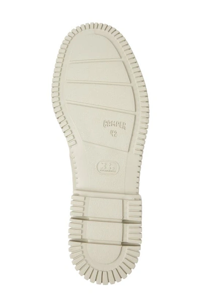 Camper Pix Contrasting-sole Lace-up Shoes In Medium Beige