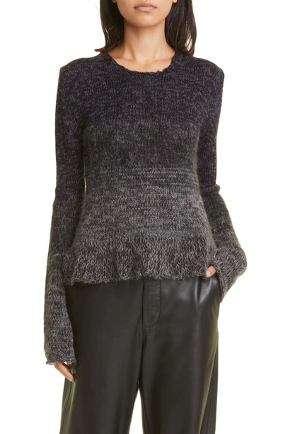 Shop Proenza Schouler Ombré Sweater In Dark Egglplant Melange